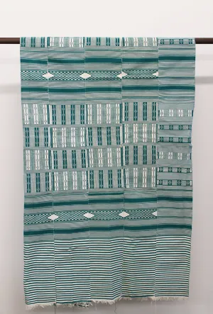 Vintage Textile - Teal Country Cloth