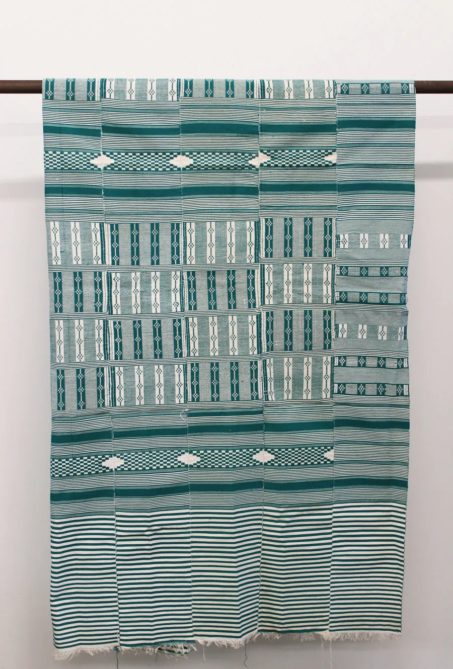 Vintage Textile - Teal Country Cloth
