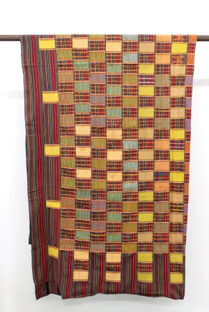 Vintage Textile - Warm tones Kente