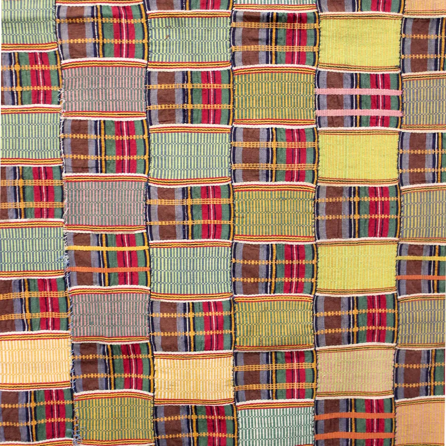Vintage Textile - Warm tones Kente