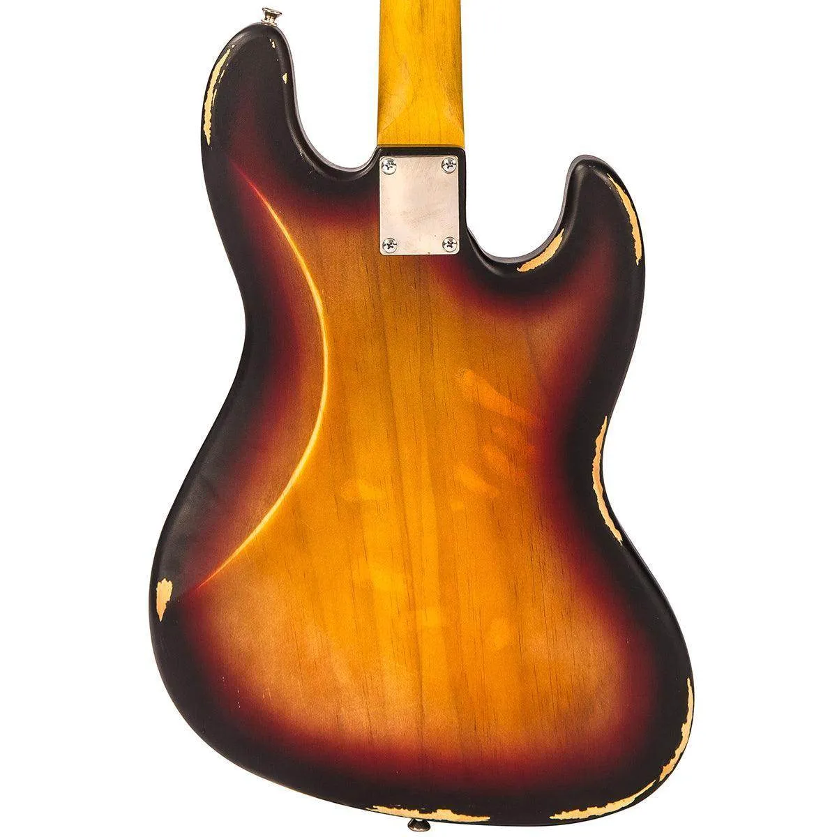 Vintage V74 ICON Fretless Bass ~ Sunset Sunburst ~ Left Hand
