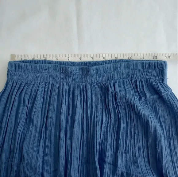 Vintage Western Denim Vest and Broomstick Maxi Skirt Set with Lace Detail Size M
