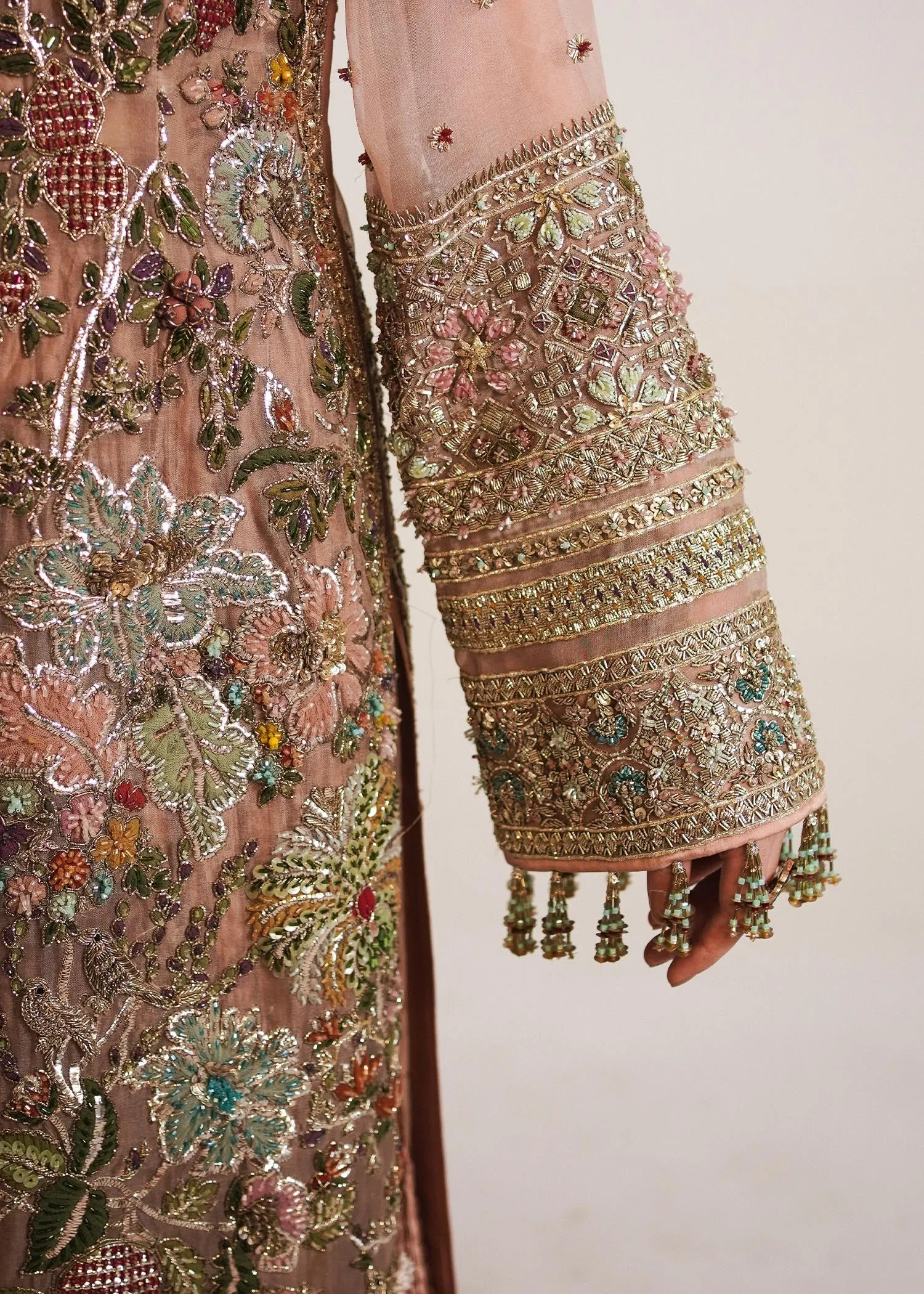 Wedding Sharara and Organza Jacket Pakistani Dress