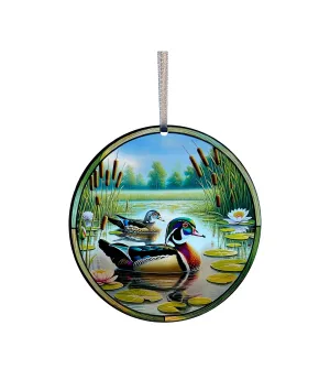 Wood Duck, Acrylic Window Ornament #SC410 by d'ears
