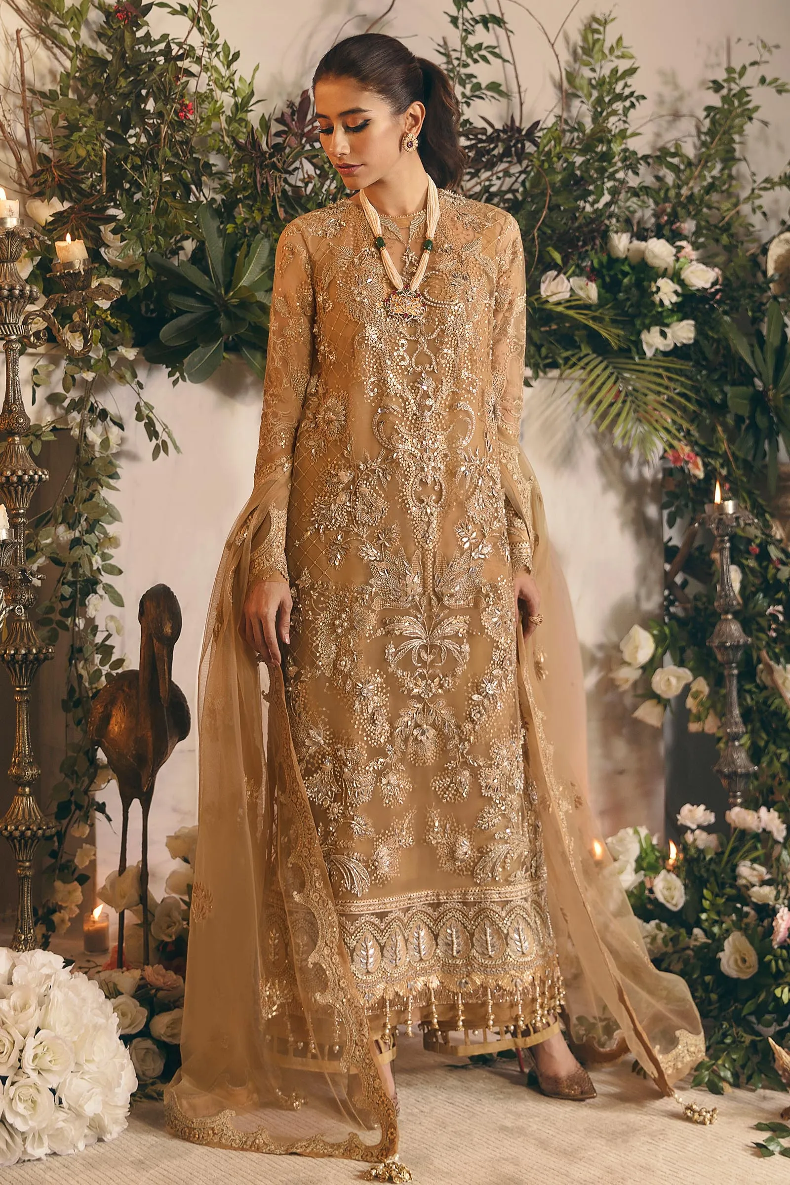 ZARIN (ZC22-07)  | Zaha Gossamer Collection 2022 | Unstitched Embroidered Net Suit