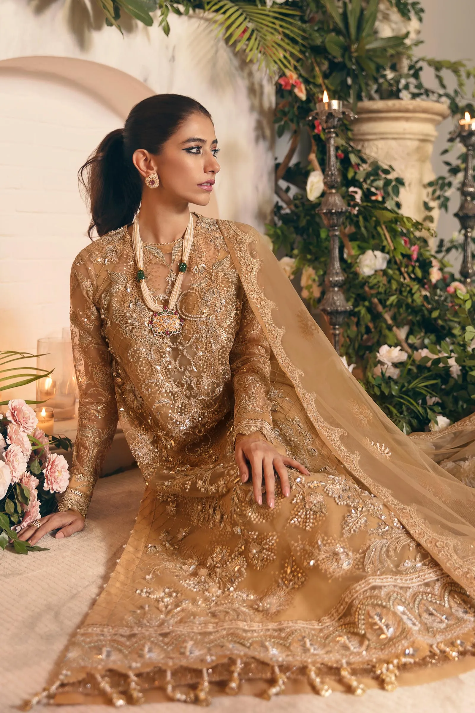 ZARIN (ZC22-07)  | Zaha Gossamer Collection 2022 | Unstitched Embroidered Net Suit